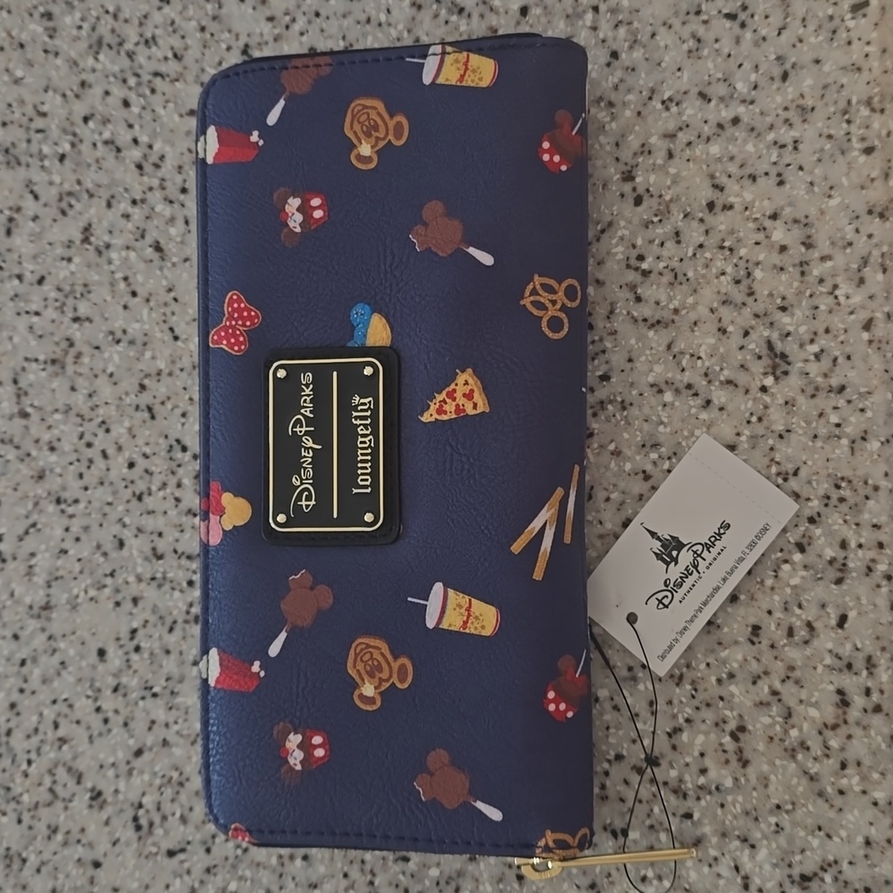 New Disney Parks Loungefly Wallet Mickey Mouse Snack Treats Food HTF Retired